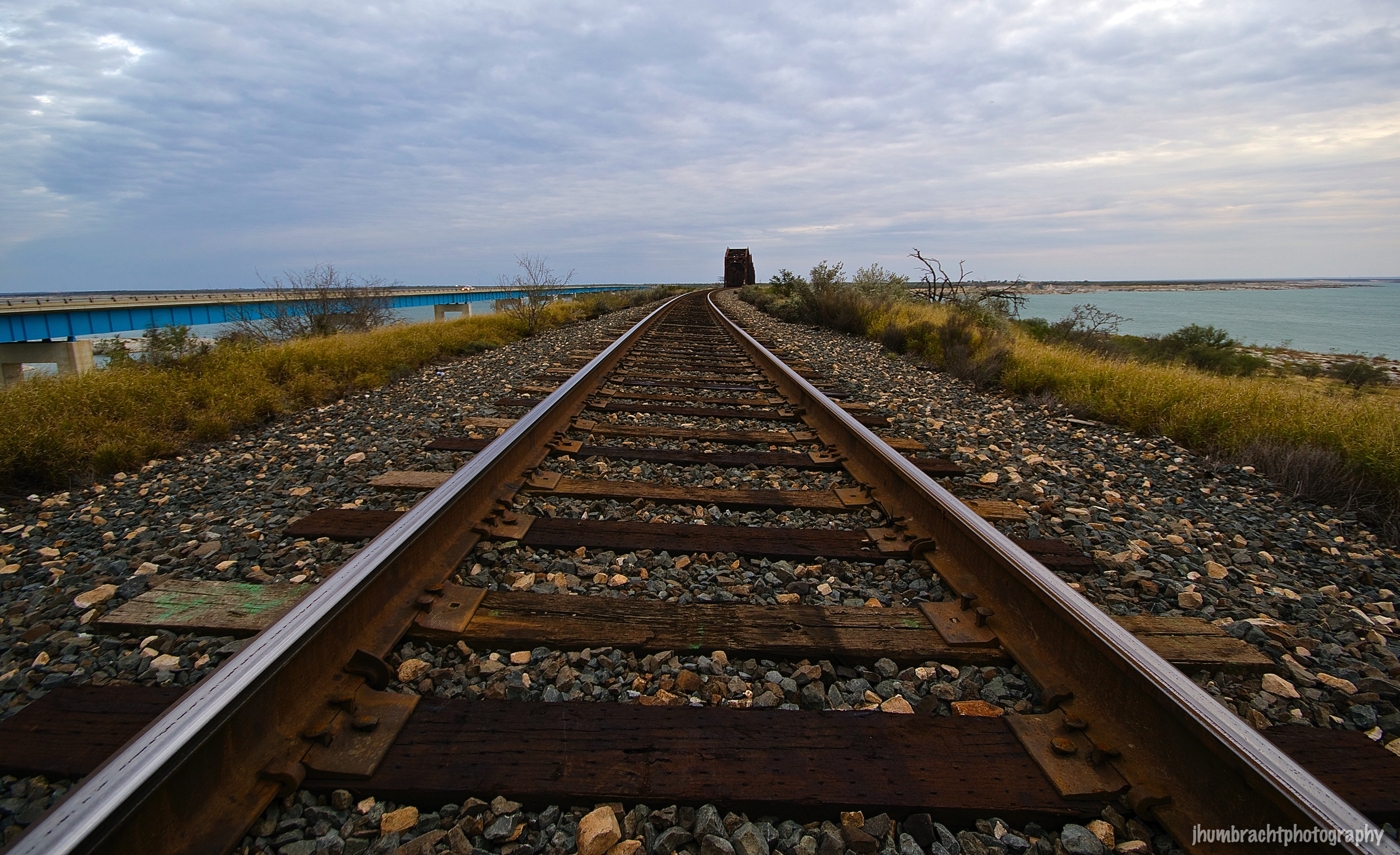 Amistad Reservoir | Railroad Tracks | Del Rio, Texas | Image By Indianapolis-based Architectural Photographer Jason Humbracht