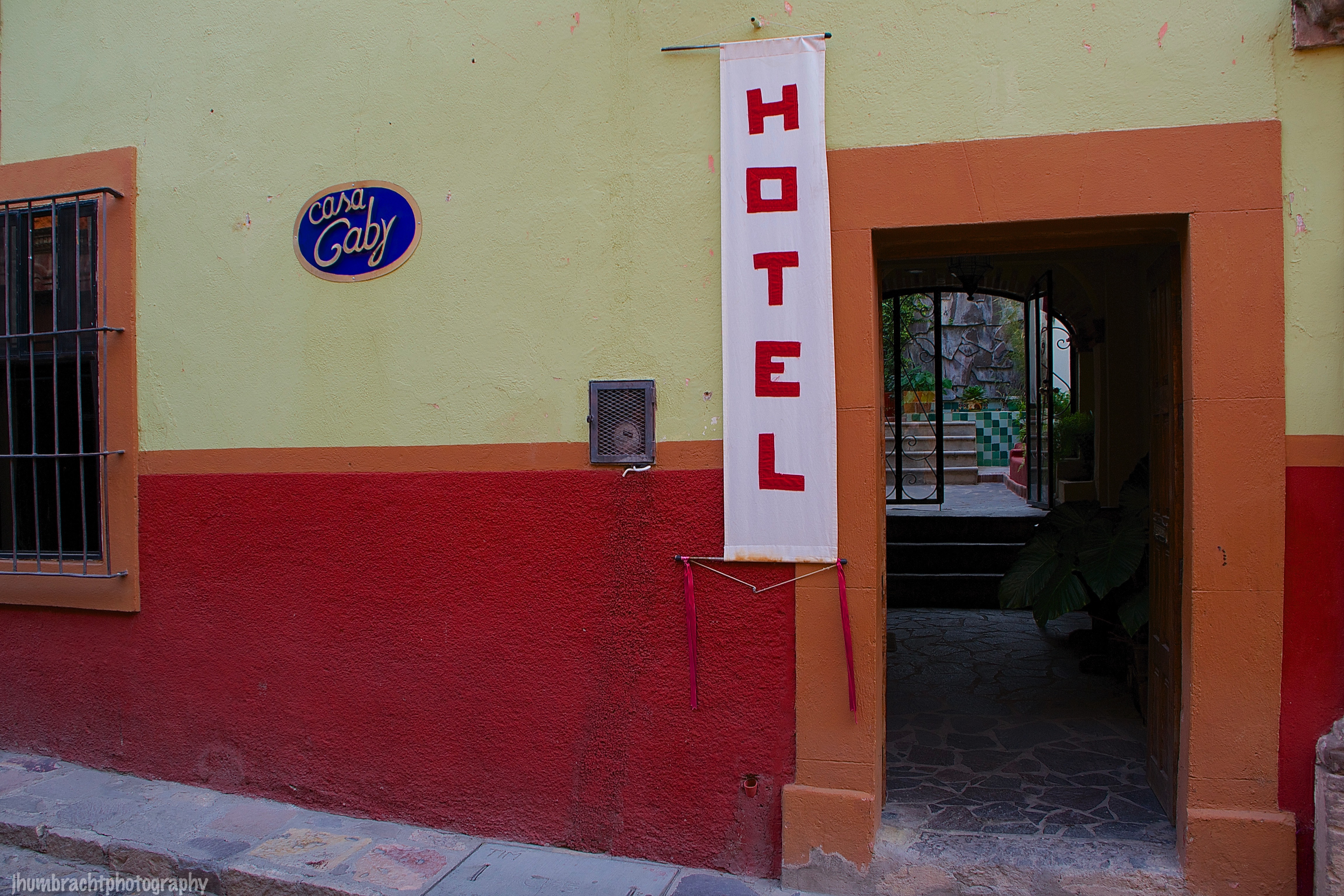 Hotel Gaby in San Miguel de Allende Mexico photo taken by Indiana Architectural Photographer Jason Humbracht in 2015