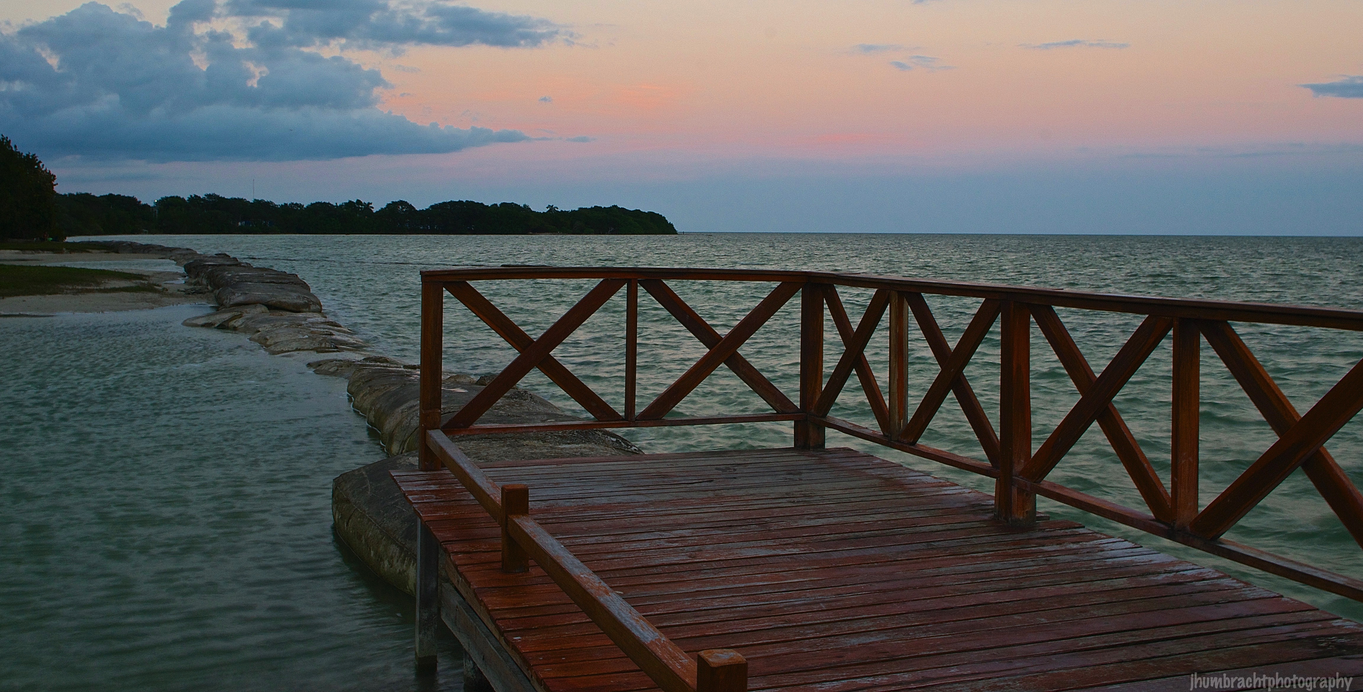 Sitting on the Dock | Sunset | Chetumal Mexico | Image By Indiana Architectural Photographer Jason Humbracht
