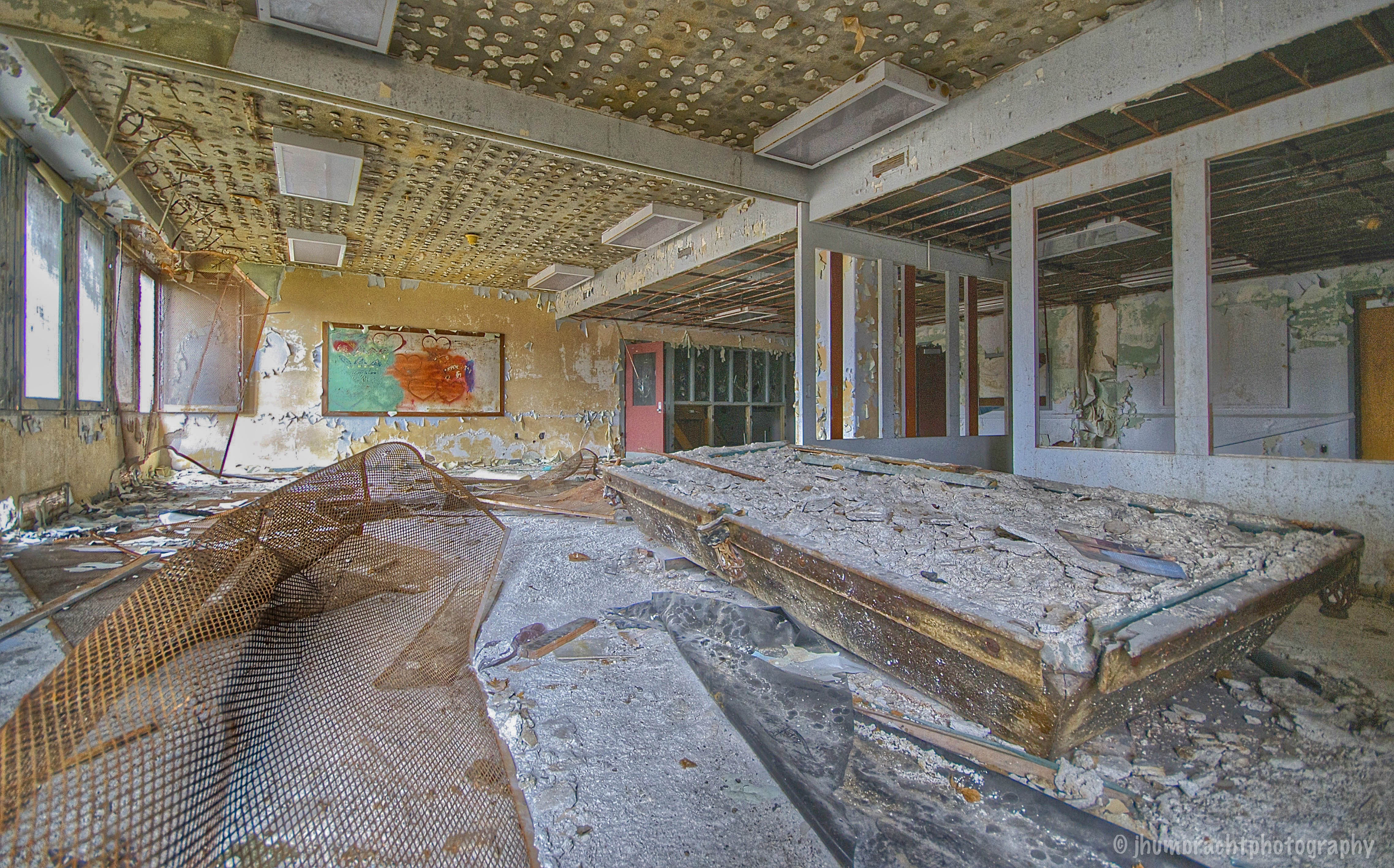 Indiana Central State Hospital outside Indianapolis Indiana photo taken by Indianapolis-based Architectural Photographer Jason Humbracht in 2014