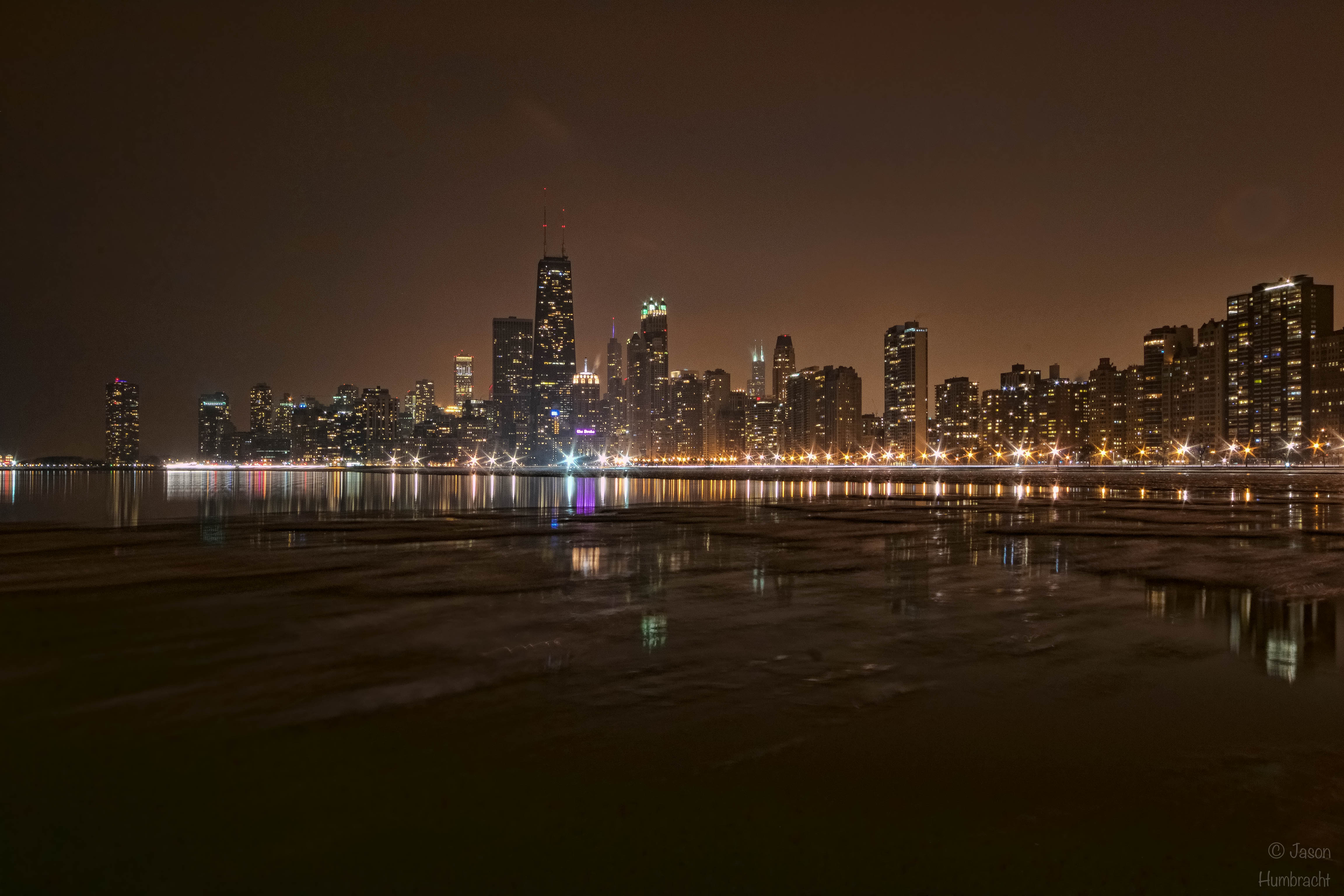 Chicago Skyline At Night | Chicago Architecture | Chicago At Night | Image By Indiana Architectural Photographer Jason Humbracht
