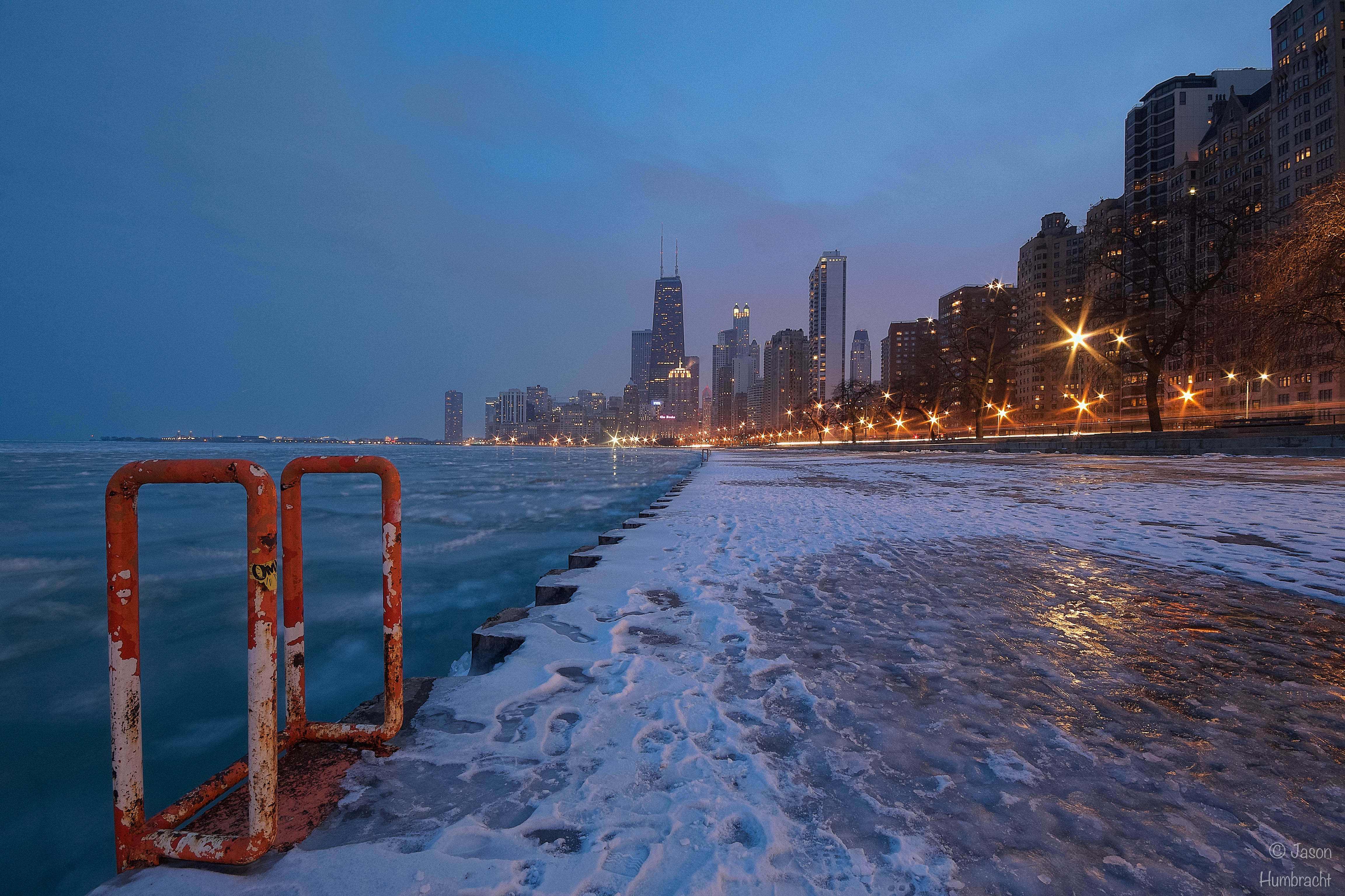 Chicago Skyline At Sunset | Chicago Architecture | Chicago At Night | Image By Indiana Architectural Photographer Jason Humbracht